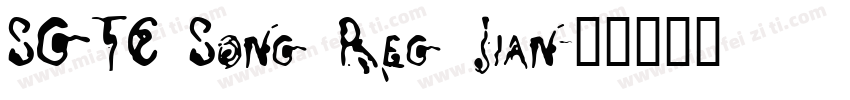 SGTC Song Reg Jian字体转换